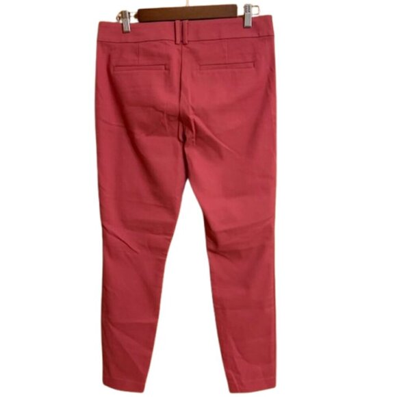 NWT LOFT Women's Double Button Skinny Ankle Pant Raspberry Size 6 - Picture 7 of 12